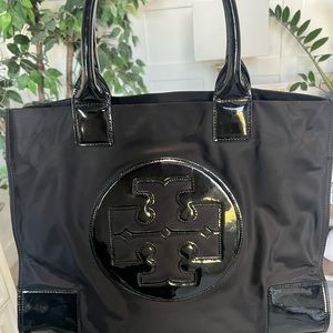 Tory Burch Ella Nylon/Patent Tote Large